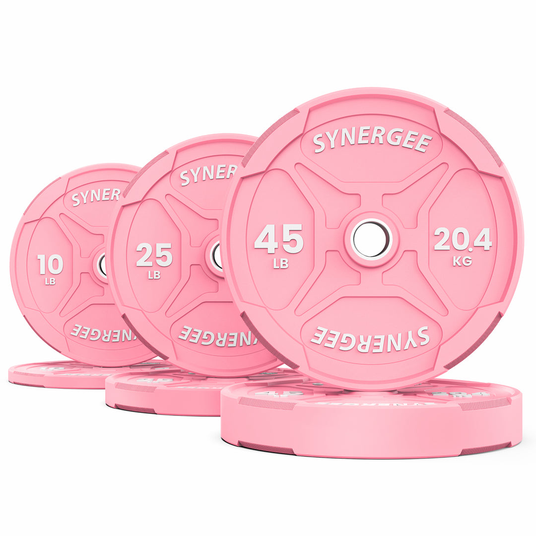 Synergee Pink EZ Grip Bumper Plates