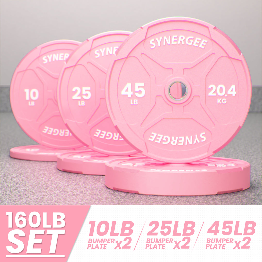 Synergee Pink EZ Grip Bumper Plates