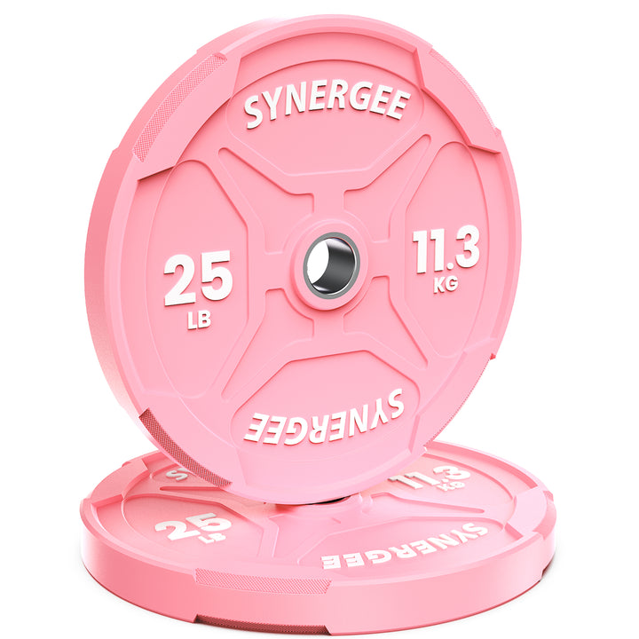 Synergee Pink EZ Grip Bumper Plates