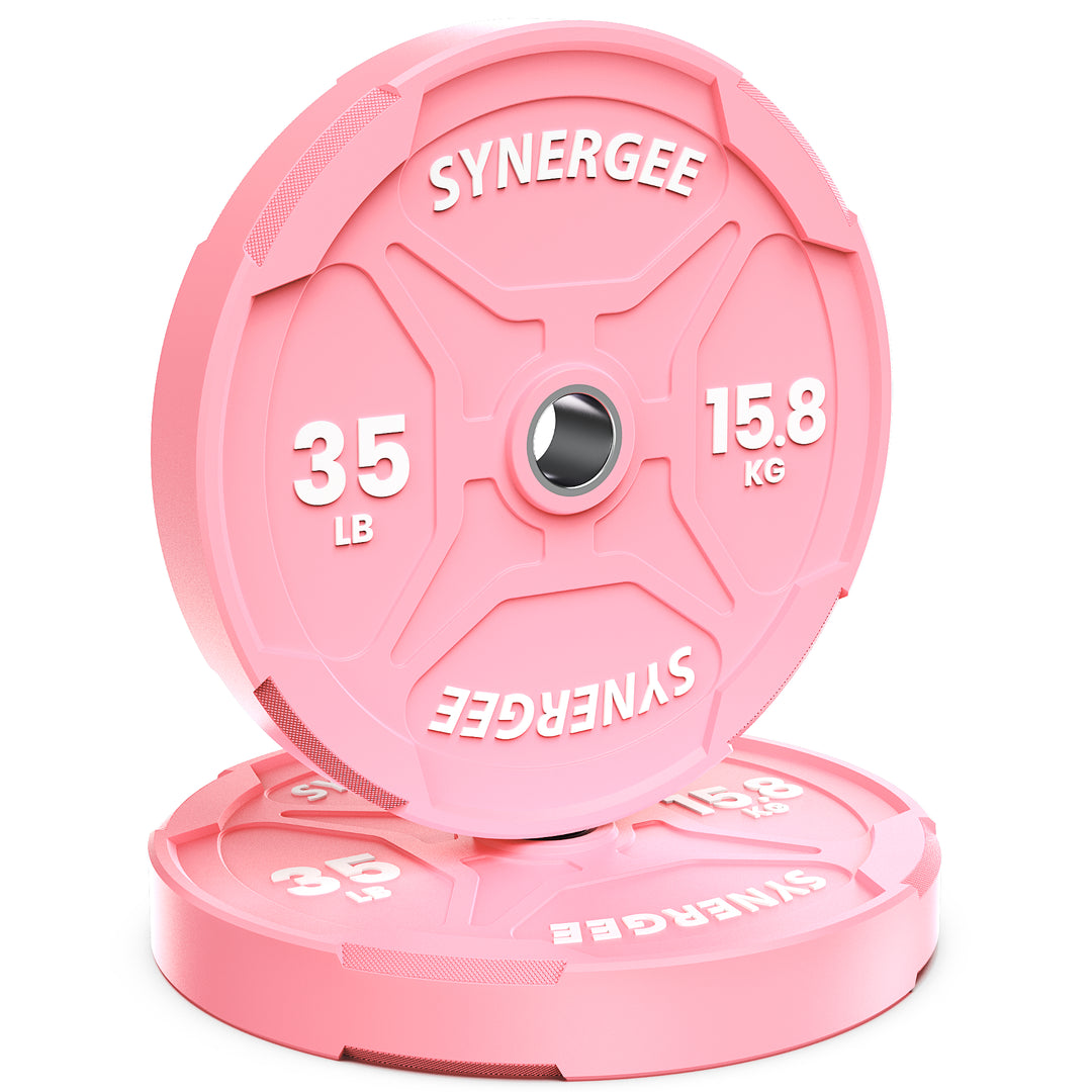 Synergee Pink EZ Grip Bumper Plates