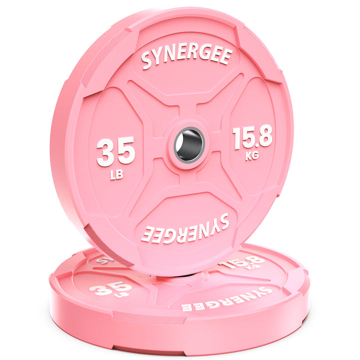 Synergee Pink EZ Grip Bumper Plates
