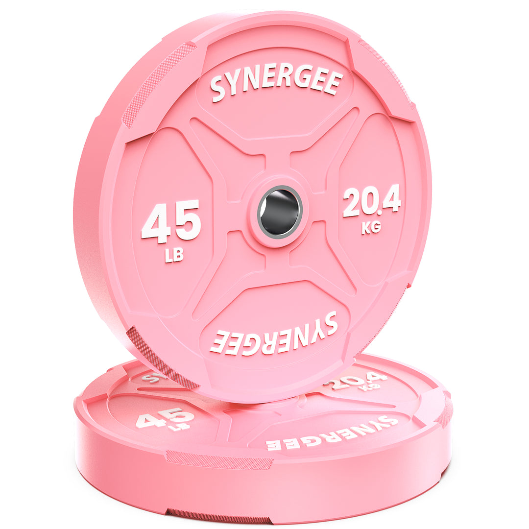 Synergee Pink EZ Grip Bumper Plates