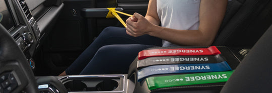 Workout Anywhere With Our Mini Bands, Literally!:  4 Exercises To Do In The Car
