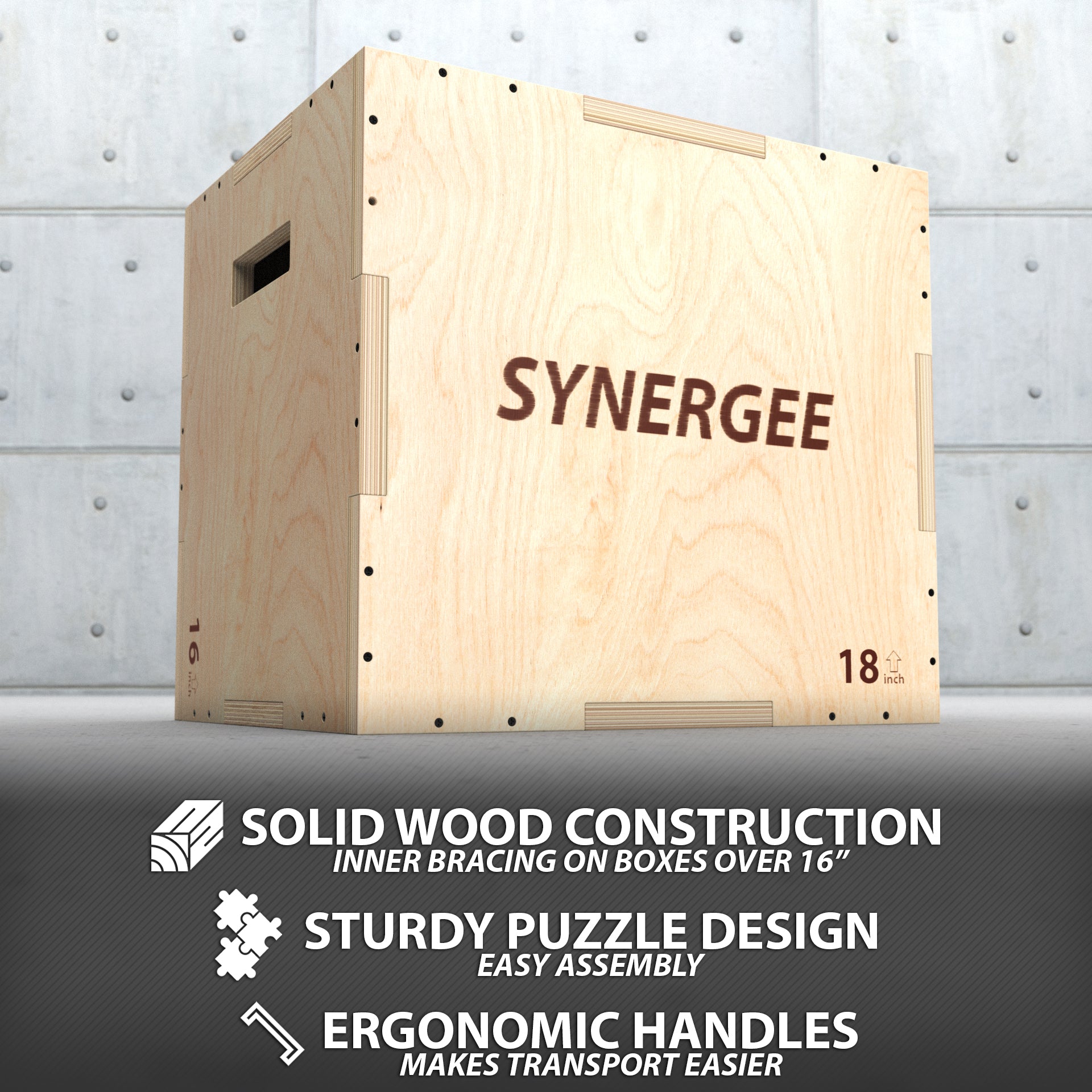 Synergee 3-in-1 Wood Plyo Boxes | Synergee Fitness USA