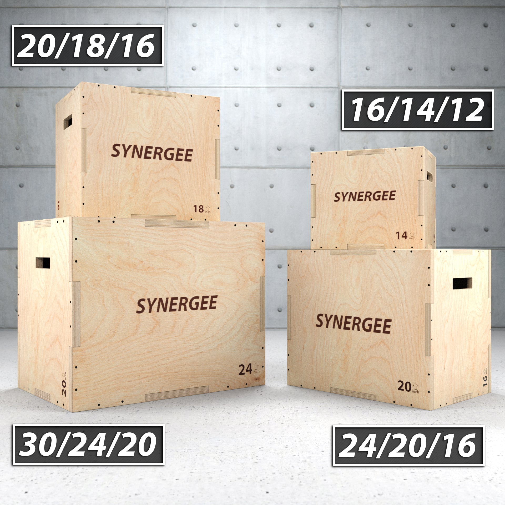 Synergee 3-in-1 Wood Plyo Boxes | Synergee Fitness USA