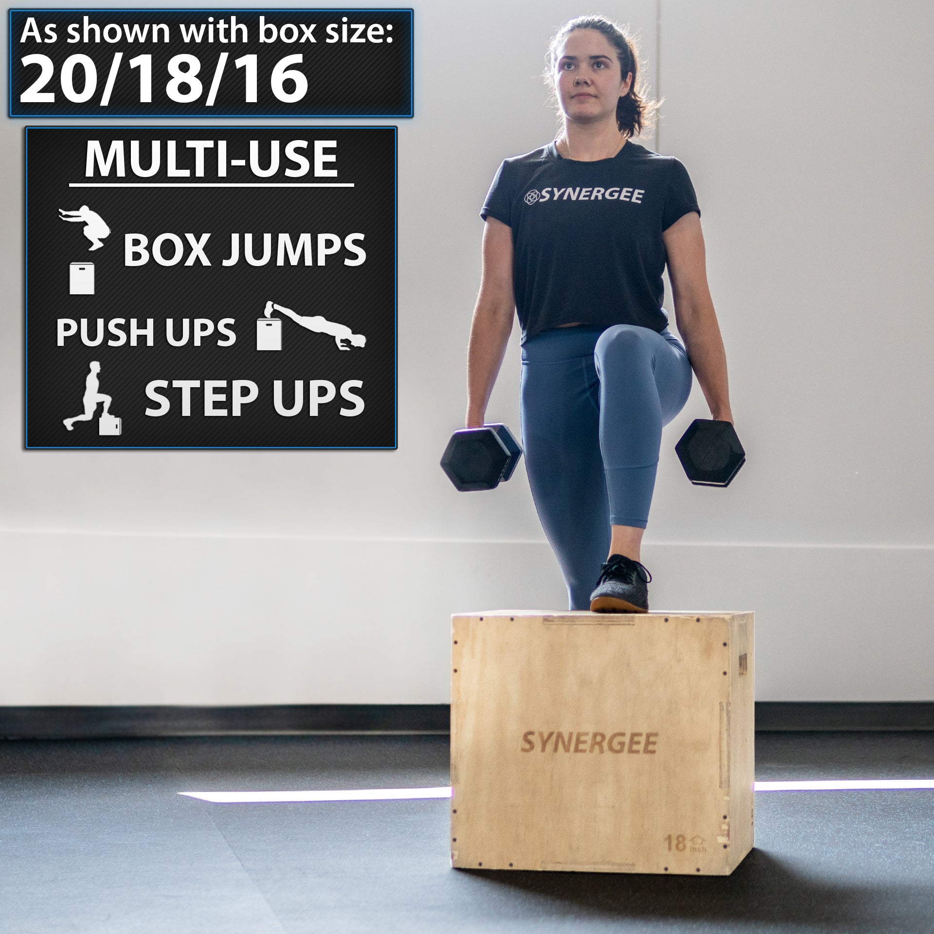 Synergee 3-in-1 Wood Plyo Boxes | Synergee Fitness USA