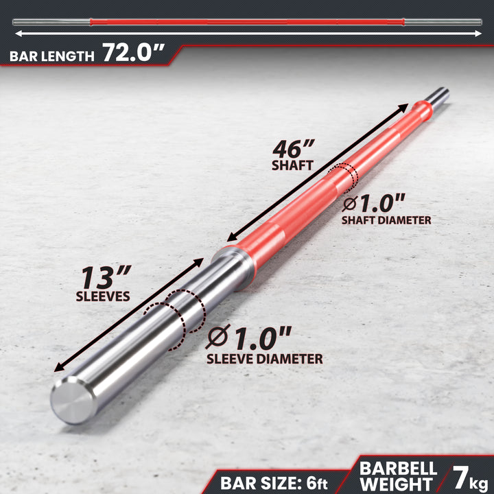 Synergee 1" Barbell