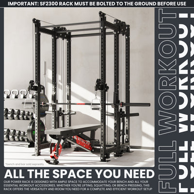 Synergee 2300 Series Power Cage with Plate Loaded Cable Cross Overs