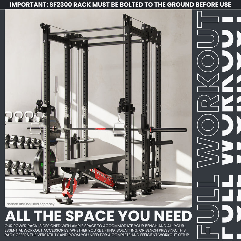 Synergee 2300 Series Power Cage with Plate Loaded Cable Cross Overs