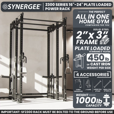 Synergee 2300 Series Power Cage with Plate Loaded Cable Cross Overs