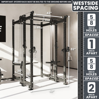 Synergee 2300 Series Power Cage with Plate Loaded Cable Cross Overs