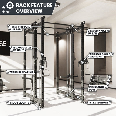Synergee 2300 Series Power Cage with Plate Loaded Cable Cross Overs