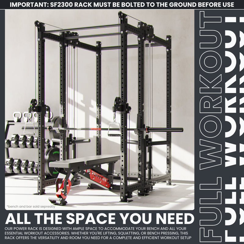 Synergee 2300 Series Power Cage with Plate Loaded Cable Cross Overs