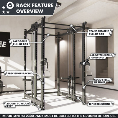 Synergee 2300 Series Power Cage with Plate Loaded Cable Cross Overs