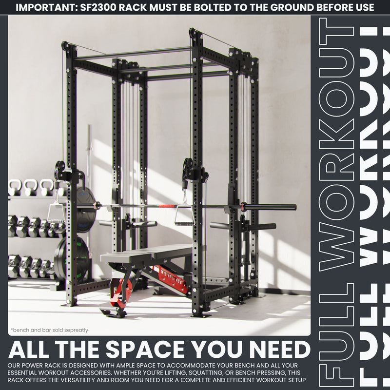 Synergee 2300 Series Power Cage with Plate Loaded Cable Cross Overs
