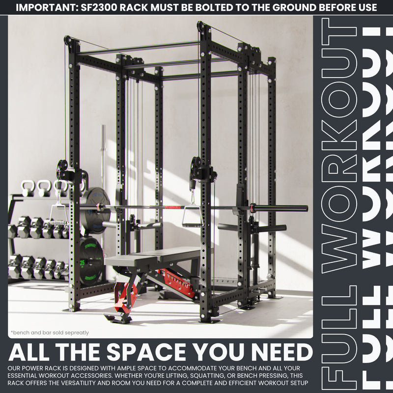 Synergee 2300 Series Power Cage with Plate Loaded Cable Cross Overs