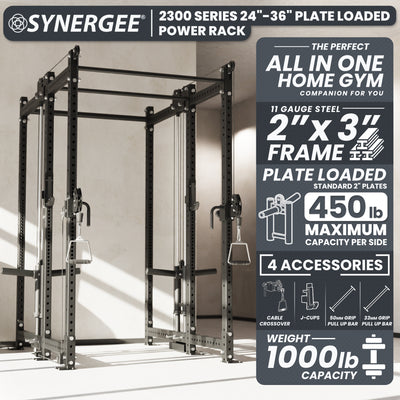 Synergee 2300 Series Power Cage with Plate Loaded Cable Cross Overs