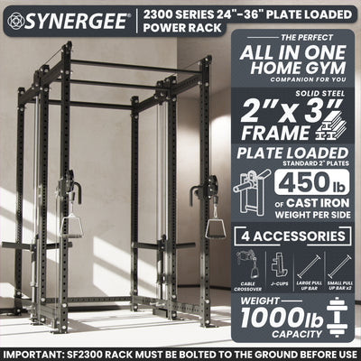 Synergee 2300 Series Power Cage with Plate Loaded Cable Cross Overs