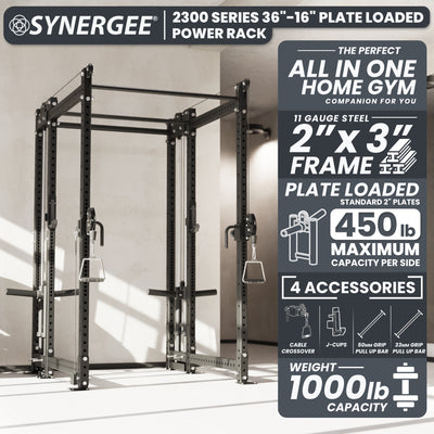 Synergee 2300 Series Power Cage with Plate Loaded Cable Cross Overs