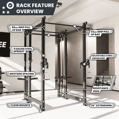 Synergee 2300 Series Power Cage with Plate Loaded Cable Cross Overs