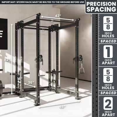 Synergee 2300 Series Power Cage with Plate Loaded Cable Cross Overs