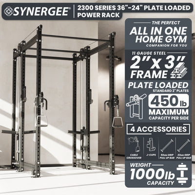 Synergee 2300 Series Power Cage with Plate Loaded Cable Cross Overs