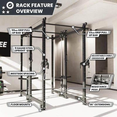 Synergee 2300 Series Power Cage with Plate Loaded Cable Cross Overs