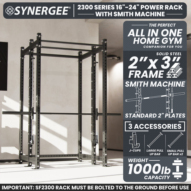 Synergee 2300 Series Power Cage with Smith Machine