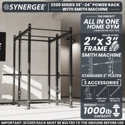 Synergee 2300 Series Power Cage with Smith Machine