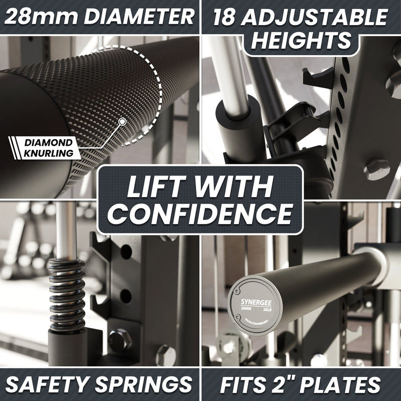 Synergee 2300 Series Power Cage with Smith Machine