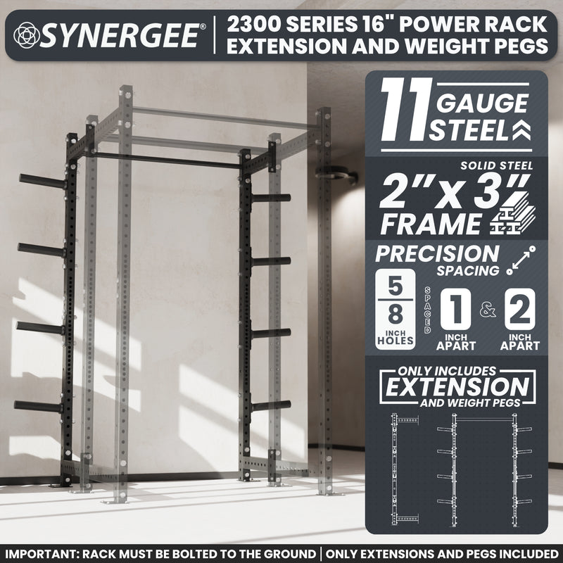 Synergee 2300 Series Upright Extensions