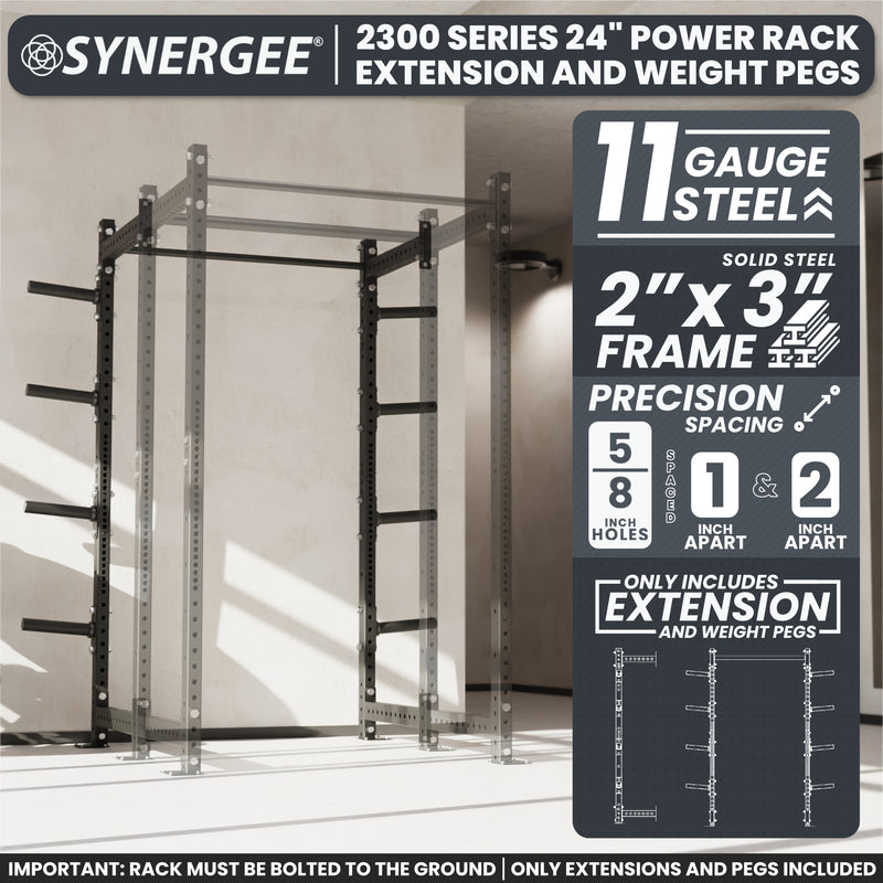 Synergee 2300 Series Upright Extensions
