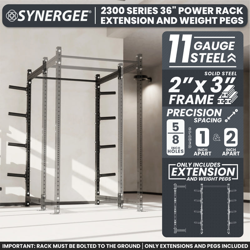Synergee 2300 Series Upright Extensions
