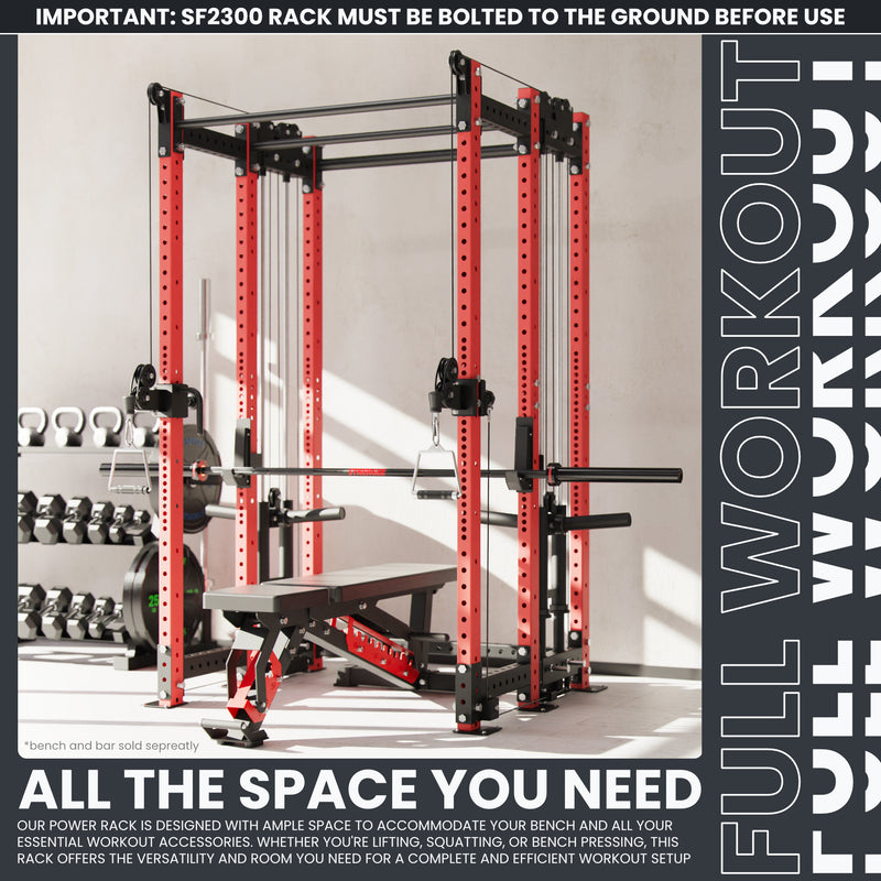 Synergee 2300 Series Power Cage with Plate Loaded Cable Cross Overs