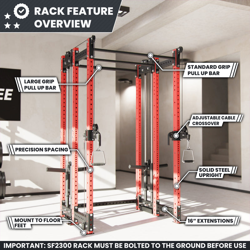 Synergee 2300 Series Power Cage with Plate Loaded Cable Cross Overs