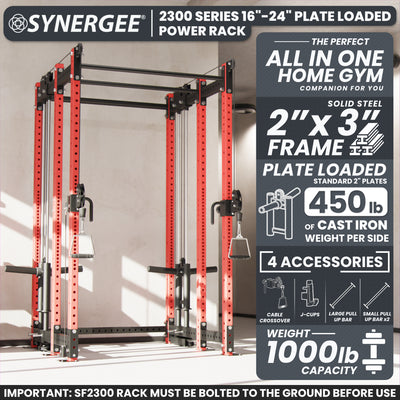 Synergee 2300 Series Power Cage with Plate Loaded Cable Cross Overs