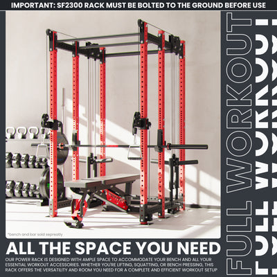 Synergee 2300 Series Power Cage with Plate Loaded Cable Cross Overs