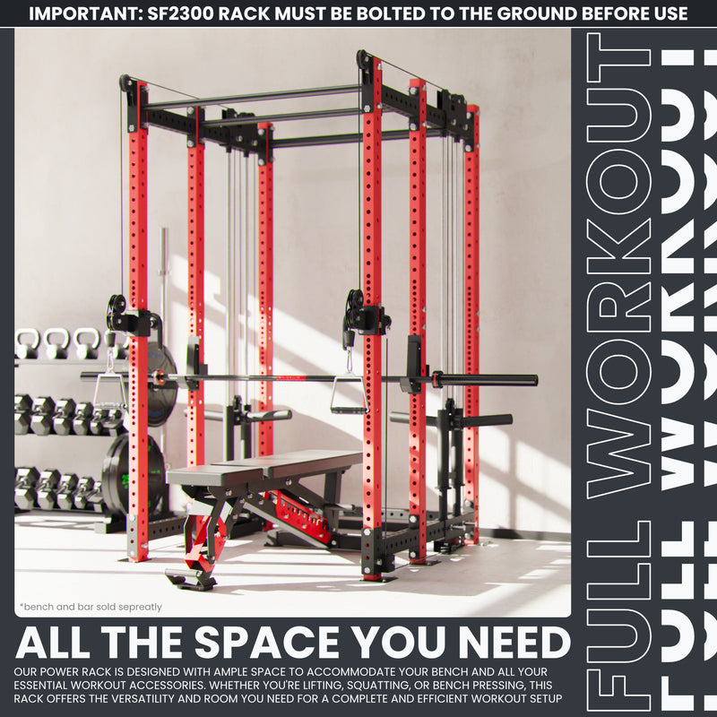 Synergee 2300 Series Power Cage with Plate Loaded Cable Cross Overs