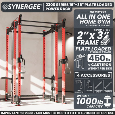 Synergee 2300 Series Power Cage with Plate Loaded Cable Cross Overs
