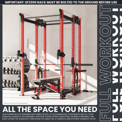 Synergee 2300 Series Power Cage with Plate Loaded Cable Cross Overs