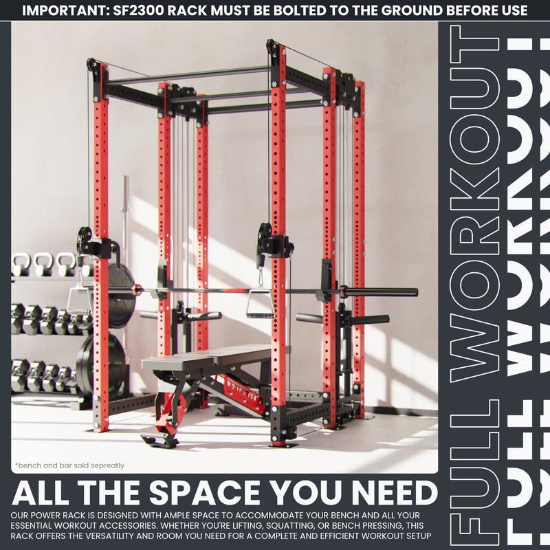 Synergee 2300 Series Power Cage with Plate Loaded Cable Cross Overs