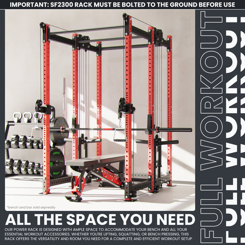 Synergee 2300 Series Power Cage with Plate Loaded Cable Cross Overs