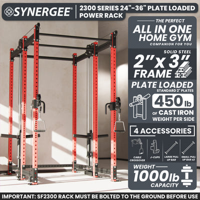 Synergee 2300 Series Power Cage with Plate Loaded Cable Cross Overs