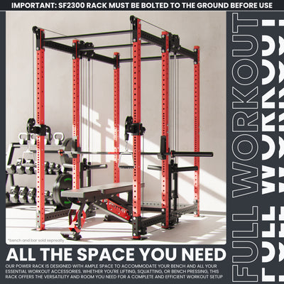 Synergee 2300 Series Power Cage with Plate Loaded Cable Cross Overs