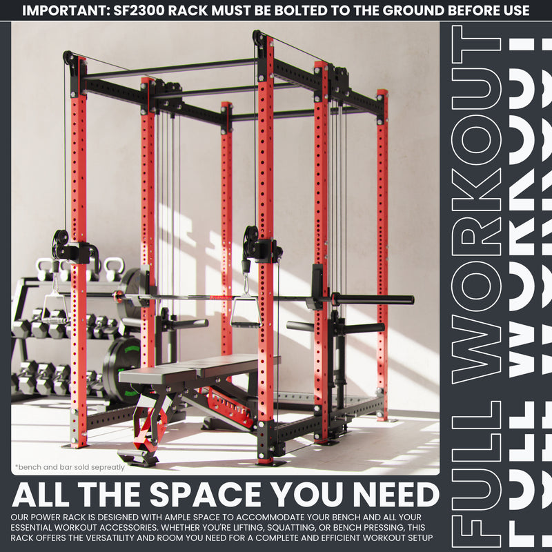 Synergee 2300 Series Power Cage with Plate Loaded Cable Cross Overs