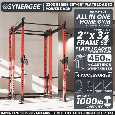 Synergee 2300 Series Power Cage with Plate Loaded Cable Cross Overs