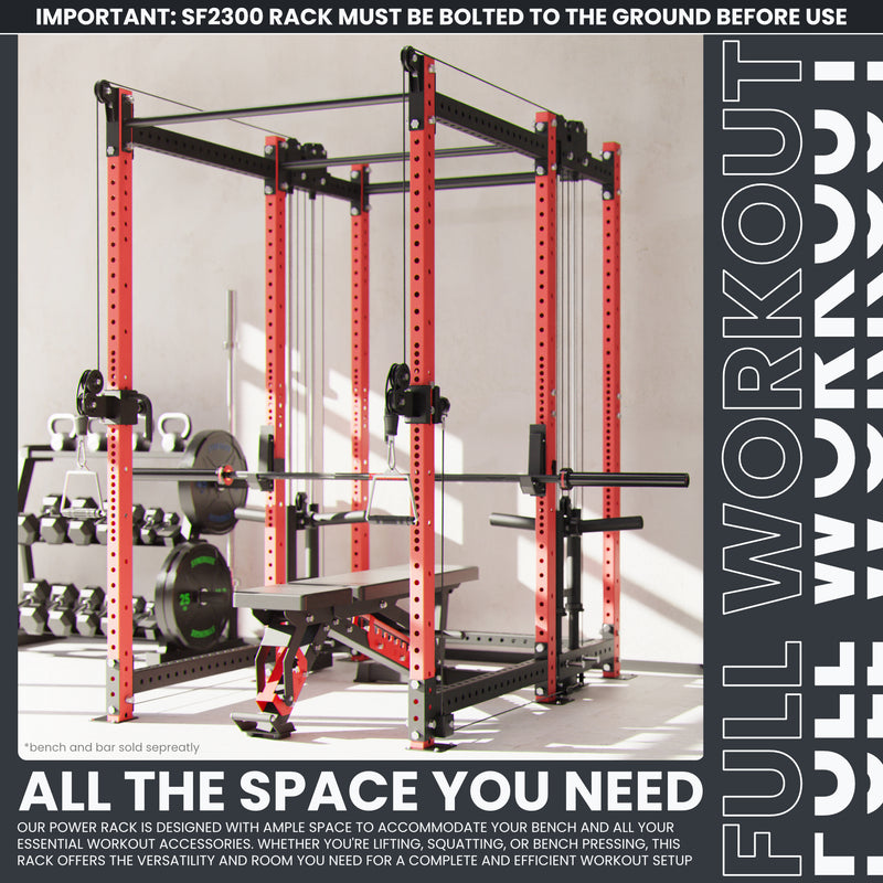 Synergee 2300 Series Power Cage with Plate Loaded Cable Cross Overs