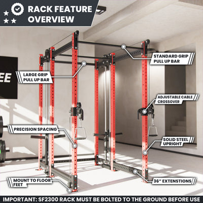 Synergee 2300 Series Power Cage with Plate Loaded Cable Cross Overs