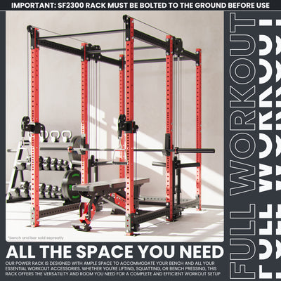 Synergee 2300 Series Power Cage with Plate Loaded Cable Cross Overs