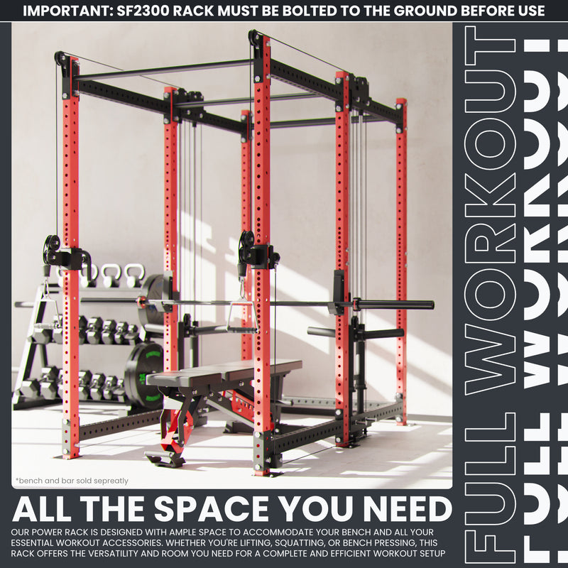 Synergee 2300 Series Power Cage with Plate Loaded Cable Cross Overs